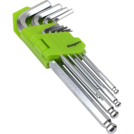 Sealey S01260 Siegen Long Ball-End Hex Key Set 9pc (1/5)