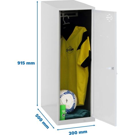 Simonrack Metall-Schrank Grau/Weiß für Außenlagerung
