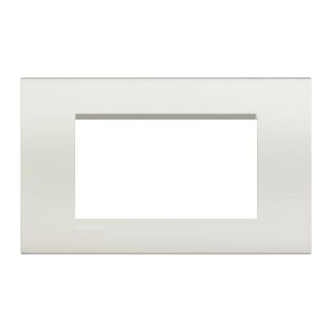 Lna4804Bi Plaque Quadra 4 Modules Blanche Livinglight