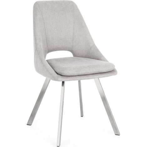 Lot de 2 chaises modernes Kashar – Élégance Contemporaine-Gris clair (1/5)