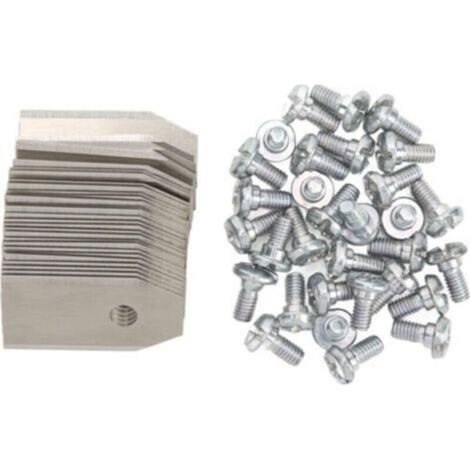 30 Pieces Stainless Steel Blades for Robotic Mower 35180.6mm Silver - (1/5)