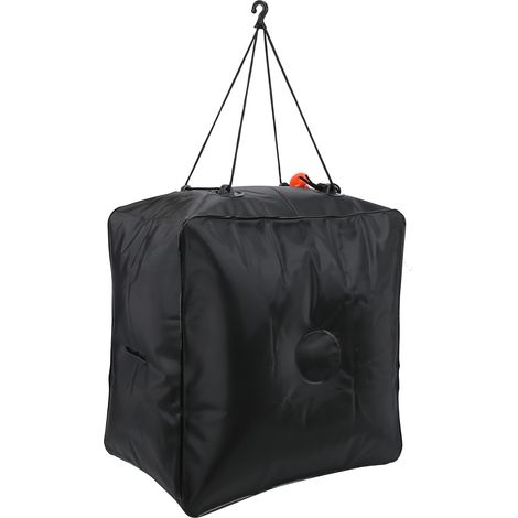 Sac de douche solaire 40L, sac d'eau chauffant pour le bain et le camping en plein air. (1/5)