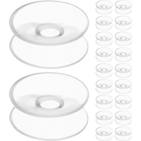 Lot de 20 ventouses double face en PVC transparent pour la (1/5)