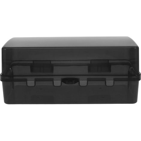 Boîte Extérieure Étanche en Plastique Noir avec 8 Entrées pour Câbles, Protection Longue Durée pour Usage en Camping et Extérieur (1/5)
