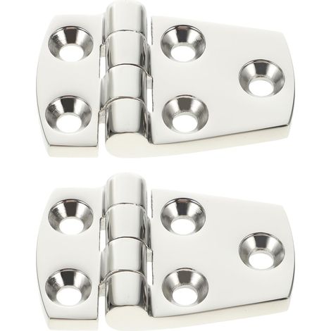 Charnière Acier Inoxydable Finition Polie Miroir Lot De 2 Pièces (1/5)