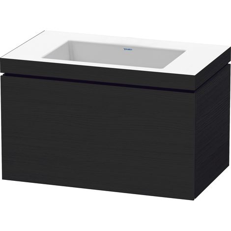 Duravit L-Cube c-bonded Set wandhängend, 1 Auszug, ohne Überlauf,