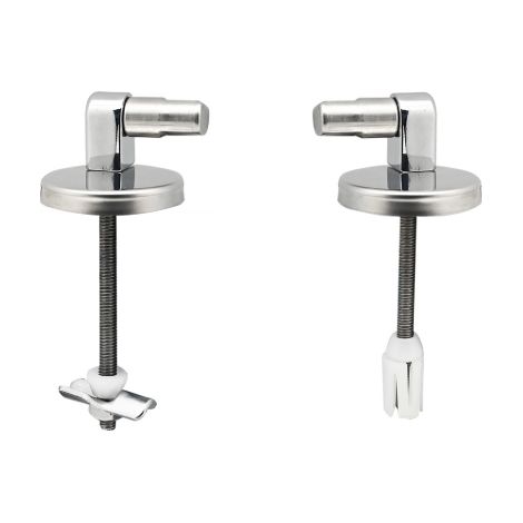 Kit cerniere di ricambio Mod. T7 cromate accessori e ricambi sedili wc