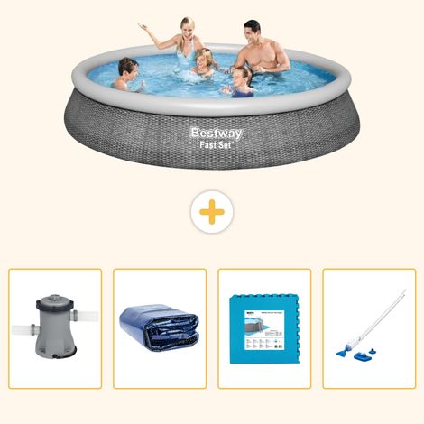 Bestway Bestway Fast Set Ronde - 396x84 cm - 5-pièces S319 (1/5)