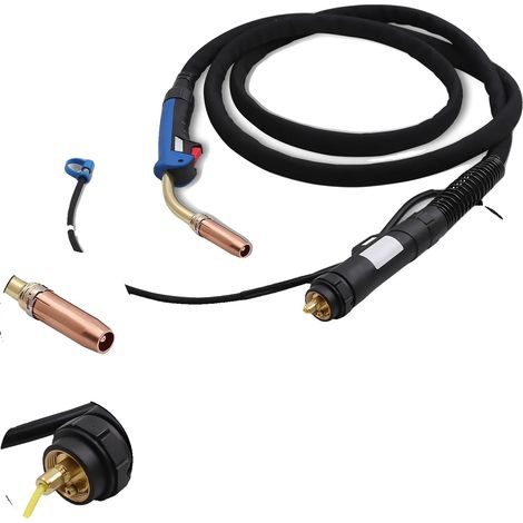 Tube de soudage, longueur de 4 mètres, capacité de 550 ampères, construction en métal durable, compatible avec diverses machines de soudage, performance de protection contre les gaz efficace (1/5)