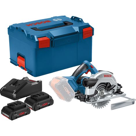 Scie circulaire 18V GKS 18V-57 G + 2 batteries Procore 4Ah + chargeur GAL 18V-40 en L-BOXX - BOSCH - 06016A210Q (1/6)