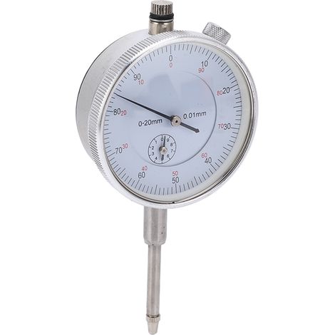 Mechanische Messuhr mit hoher Genauigkeit, Zeigermessuhr für Instrumentenmessungen 0-20 mm (1/5)