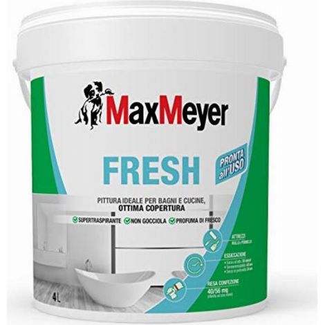 Idropittura traspirante bianca max meyer fresh 4 lt 160869g500002 dy021 (1/3)