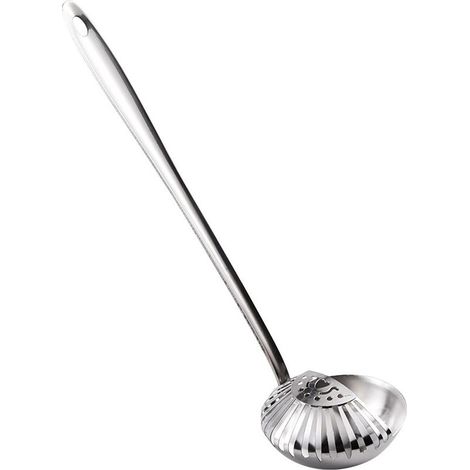 Fonduetopf-Utensil aus Edelstahl mit Schlitzen