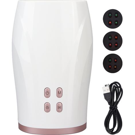Chauffant électrique masseur de mains, appareil de massage palmaire à air comprimé, machine digitopression pour doigts (1/5)