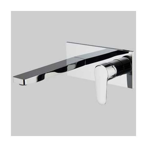 MONOCOMANDO LAVABO A PARETE SERIE 22 - Bocca cm 204 Cromo