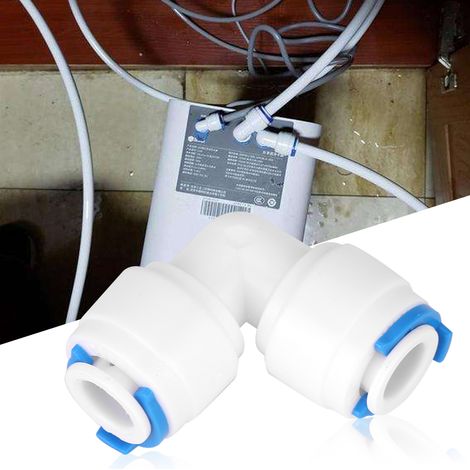 Connecteur tuyau PE pour raccordement purificateur d'eau (4040 G1/4 Coude extension 5 pièces) (1/4)