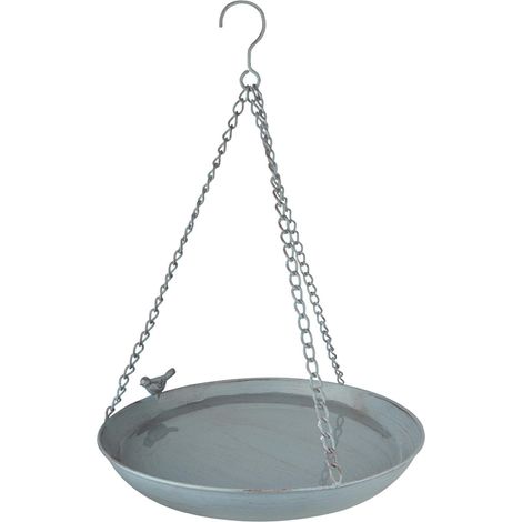 Hängendes Vogelbad aus Metall