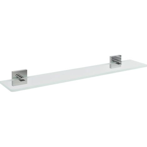 Sapho X-SQUARE - Étagère, longueur 60 cm, verre transparent/chrome XQ009-15 (1/2)
