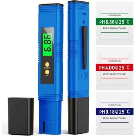 Testeur de pH numérique, pH-mètre avec écran LCD, testeur de qualité de l'eau pour spa et aquarium (1/4)