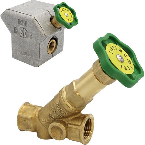 Freistromventil Muffenanschluss 1/2" - 1 1/4" mit Dämmschale