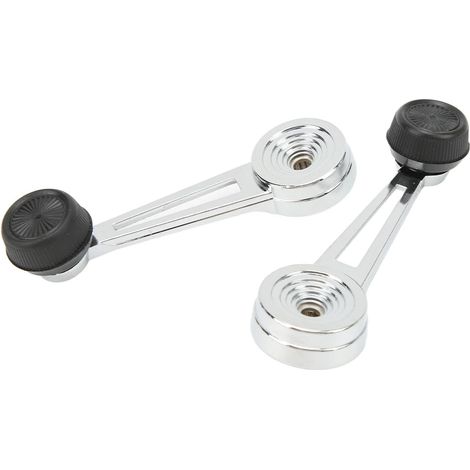 Remplacement de Poignée de Manivelle de Fenêtre, Poignée de Manivelle de Fenêtre Intérieure de de avec Conception de Surface Chromée 1 Paire pour Camionnette (1/4)