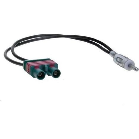 Adaptateur Antenne 2xFakra Din compatible avec Audi VW GOLF 6