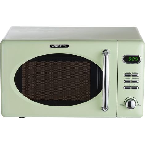 WOLKENSTEIN Retro Mikrowelle Microwelle Mikrowellenherd WMW720 SG Grün 700 Watt (1/4)