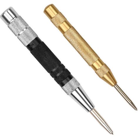 Fei Yu 2Pcs Fort Centre Automatique Reglable Punch Spring Loaded Outils De Forage En Metal (1/3)