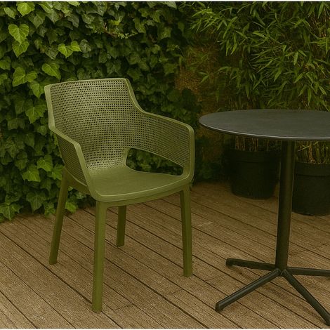 Keter SEDIA ELISA 54X61XH79CM VERDE CEDRO IN RESINA (1/4)