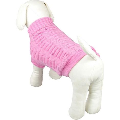 Ropa para perros: Suéter liso para perros, cálido para invierno. (1/5)