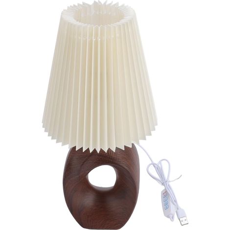 Rengue Lampe de Table Chevet avec Lecture 3 Couleurs, Port USB (1/5)