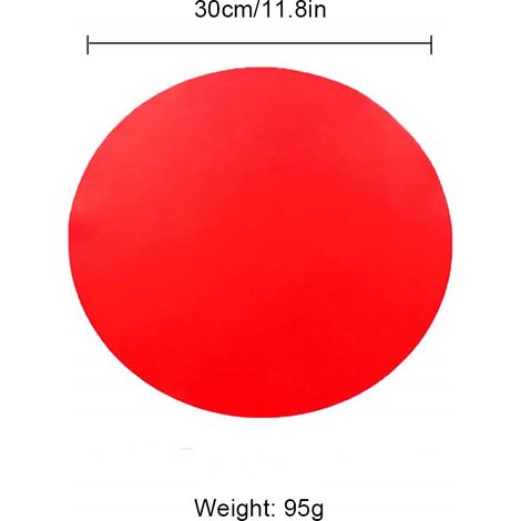 30 cm Silikon-Mikrowellenmatte, antihaftbeschichtete Ofenmatte, hitzebeständig, Drehteller für die Mikrowelle (1/2)