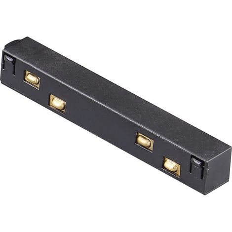Connecteur droit d'union pour rail magnétique - 48V - 20mm - V2 - Noir