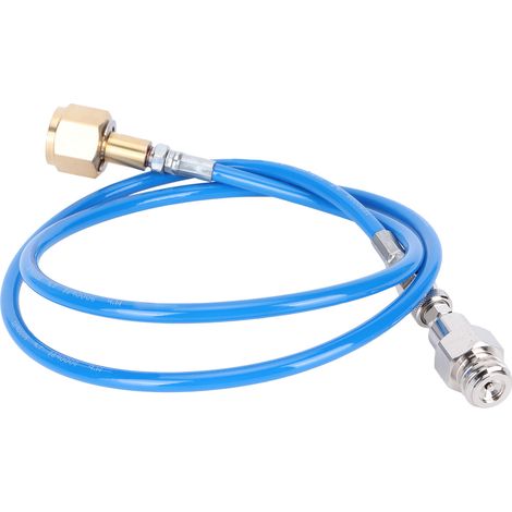 W21.8-14//TR21-4 Kit de tuyau adaptateur pour recharge de bouteille de CO2 (50 pouces), accessoire pour boissons gazeuses, bleu (1/5)