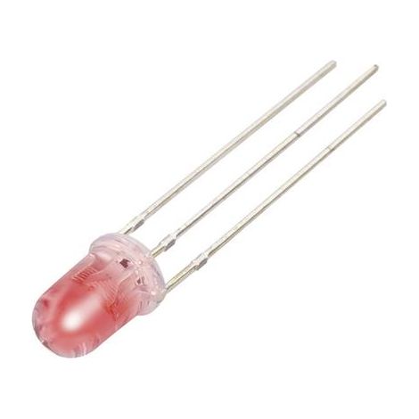 LED câblée rouge, blanche ronde 5 mm 1910 mcd, 1600 MCD 43 °, 28 ° 20 mA, 20 mA 2 V, 3.3 V YBR-50FRW01-A S844221 (1/2)