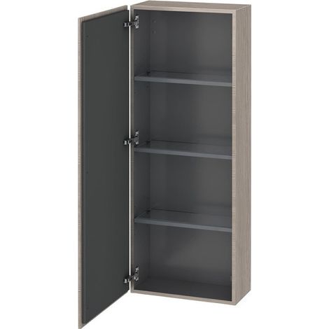 Armoire Duravit L-CUBE 500x243x1320mm ouverture gauche pin argenté