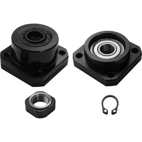 FK12 FF12 Halterung für Kugelgewindetrieb 1605 FK12 Feste Seite FF12 Schwimmende Seite für CNC-Teile Werkzeugmaschinenzubehör()