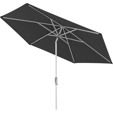 Doppler ACT 305 AUTO-TILT Sonnenschirm ø 305 cm rund Mittelmastschirm Kurbelschirm 4 Farbvarianten 840 Anthrazit (1/5)