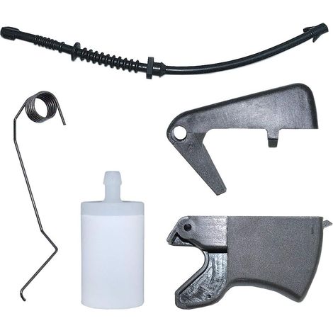 Kit de ligne de filtre à carburant avec ressort de verrouillage de gâchette pour tronçonneuse Husqvarna 445 445E 450 450E Remplacer 544099801 544099701 (1/5)