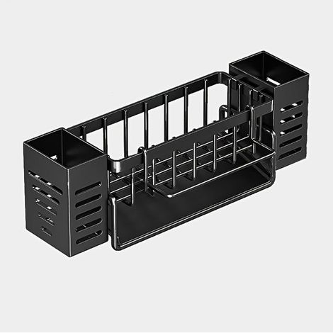 Égouttoir pour évier de cuisine — Organiseur de rangement pour torchons, éponges et liquide vaissellePorte-ustensiles multifonction (1/5)