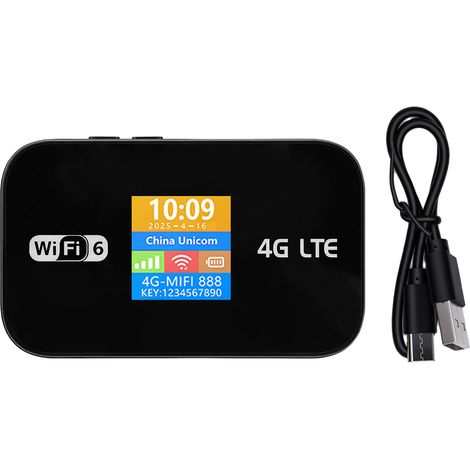 Routeur sans fil Portable LTE WiFi6 4G, point d'accès Mobile, connexion de 10 appareils, pour voyage, longue durée de vie de la batterie 3000mAh (1/5)