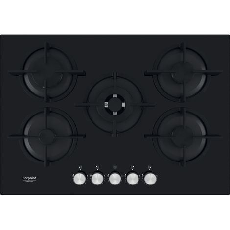 Hotpoint HAGS 72S BK Noir Intégré 73 cm Gaz 4 zone(s)