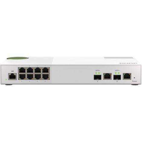 QNAP QSW-M2108-2C switch di rete Gestito L2 Grigio (1/4)