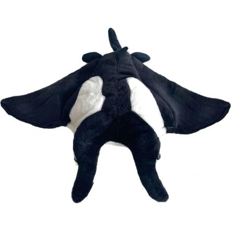 Manta raya blanca y negra de 41 cm