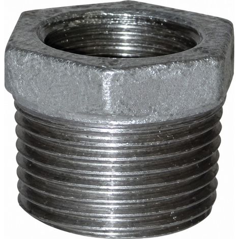 Reduzierter Nippel 50x60 / 40x49, männlich weiblich verzinkt