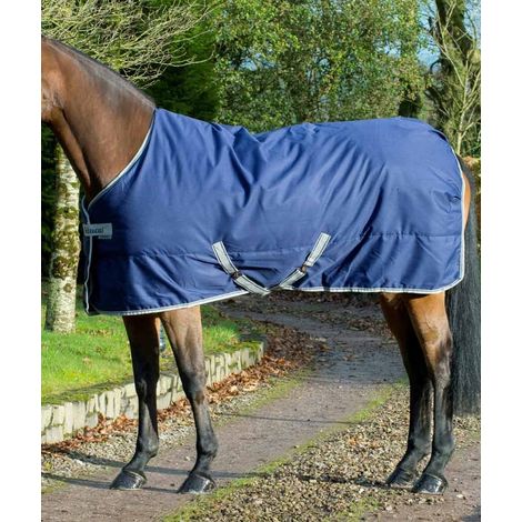 135 cm, Bleu marine: Couverture de fosse modèle FREEDOM STABLE 300 tissu extérieur résistant et doublure intérieure qui reste sèche