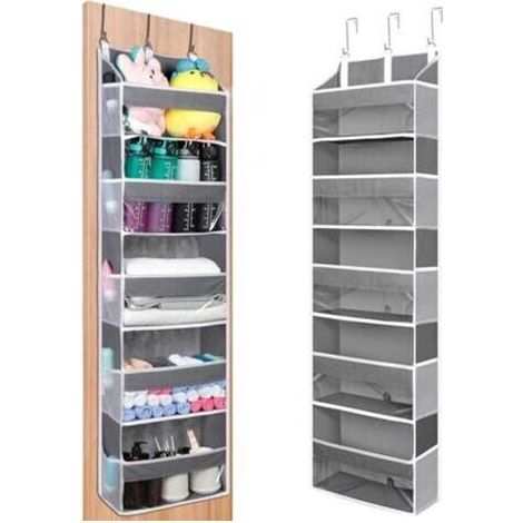 Étagère de rangement suspendue à cinq compartiments - une solution de rangement pour portes, pliable et peu encombrante, idéale pour le camping, les chambres d'enfants, les salles de bains, les chambr (1/5)