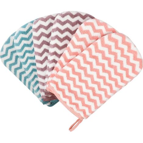 6er Pack Waschlappen Set Frottee Korallenfleece 20x13cm für Gesicht Körper (1/5)