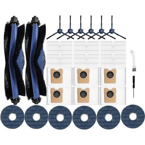 Lot de 26 accessoires pour aspirateur Eufy Omni C20 : brosse principale, filtre et sacs à poussière. (1/5)