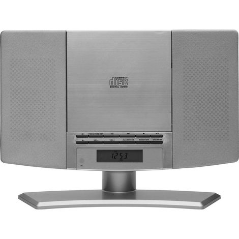 [GEBRAUCHT] B-Ware Denver Mc 5220 Silver Stereoanlage Cd Aux Ukw Inkl. Fernbedienung Silber